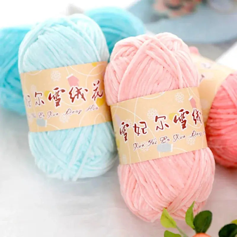 40g / 1PC Chenille Velvet Yarn Knitting Wool DIY Hand-knitted Sweater Thick Warm Crochet Knitting Yarns Cotton Baby Wool 148m Coudre&créer