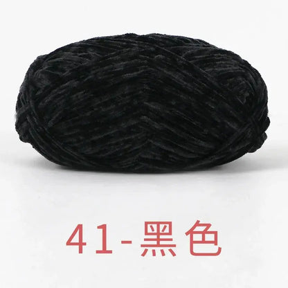 Fil de Velours Chenille 40g - Laine Épaisse pour Tricot et Crochet DIY, 148m