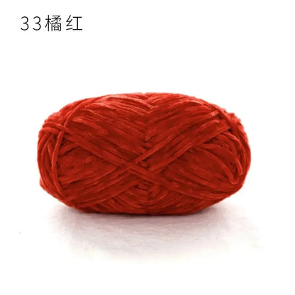 Fil de Velours Chenille 40g - Laine Épaisse pour Tricot et Crochet DIY, 148m