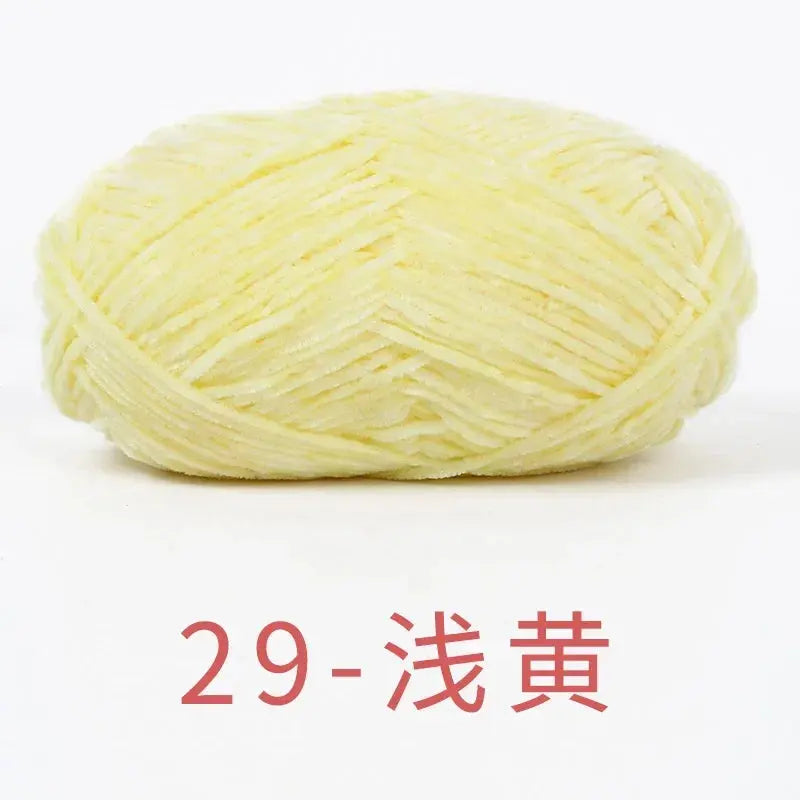 Fil de Velours Chenille 40g - Laine Épaisse pour Tricot et Crochet DIY, 148m