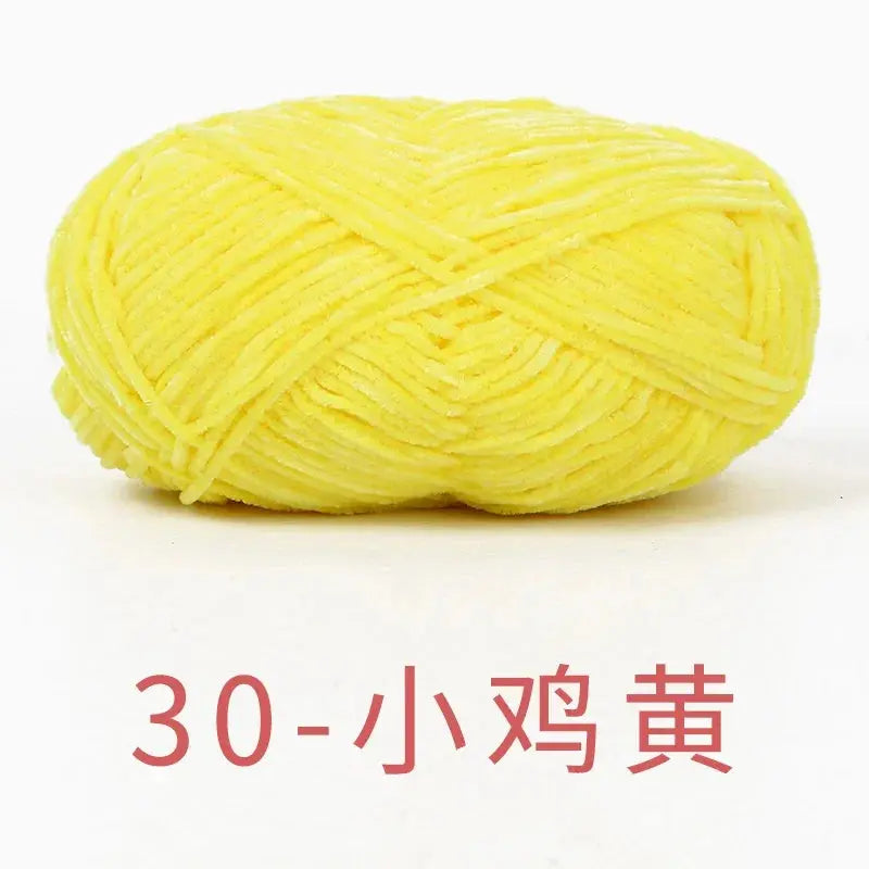 Fil de Velours Chenille 40g - Laine Épaisse pour Tricot et Crochet DIY, 148m