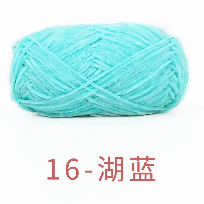 Fil de Velours Chenille 40g - Laine Épaisse pour Tricot et Crochet DIY, 148m