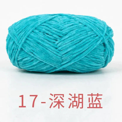 Fil de Velours Chenille 40g - Laine Épaisse pour Tricot et Crochet DIY, 148m