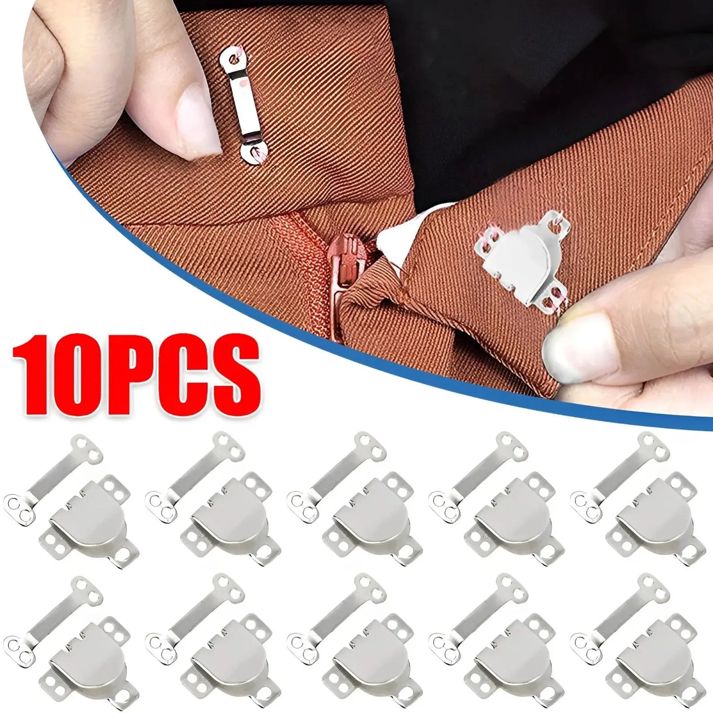 10/1PCS Metal Trousers Suit Pants Hook Button Skirt Trousers Garment Invisible Hook DIY Pants Adjustment Buckle Sewing Accessory Coudre&créer