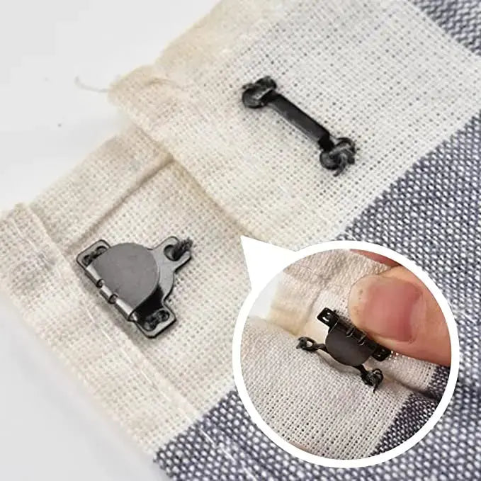 10/1PCS Metal Trousers Suit Pants Hook Button Skirt Trousers Garment Invisible Hook DIY Pants Adjustment Buckle Sewing Accessory Coudre&créer