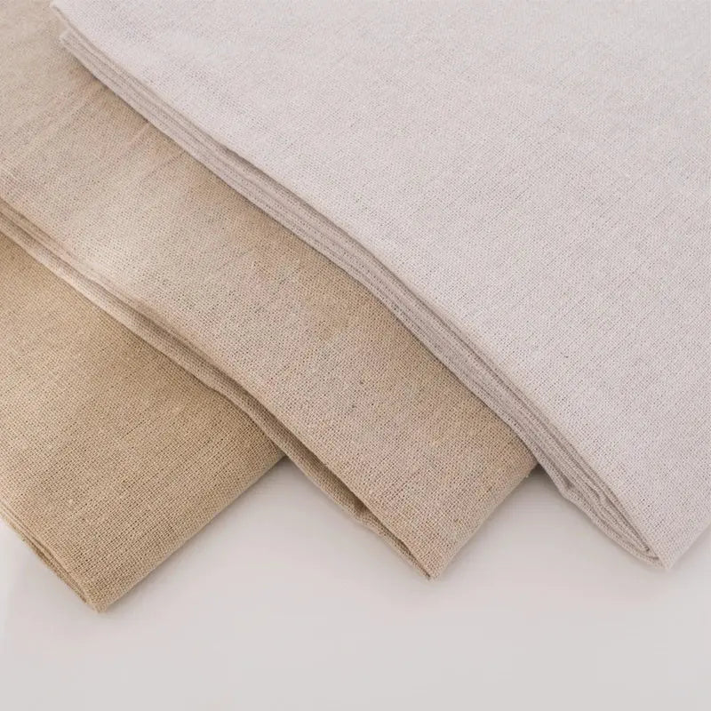 0.5M/1M/2M Cotton Linen Woven Fabric for Table Sofa Curtains Decoration DIY Sewing Material Embroidery Practice Fabric Coudre&créer