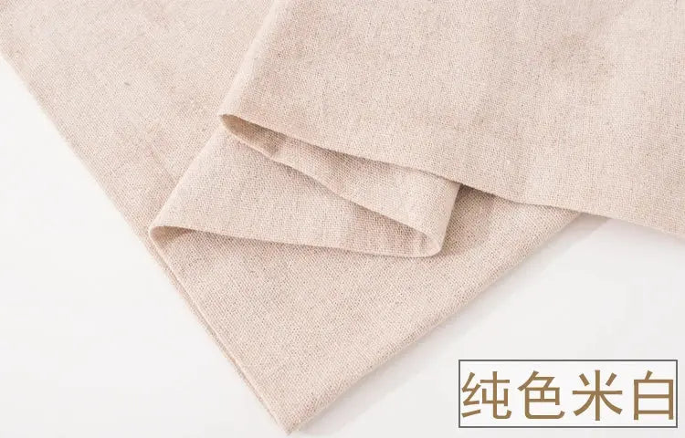 0.5M/1M/2M Cotton Linen Woven Fabric for Table Sofa Curtains Decoration DIY Sewing Material Embroidery Practice Fabric Coudre&créer