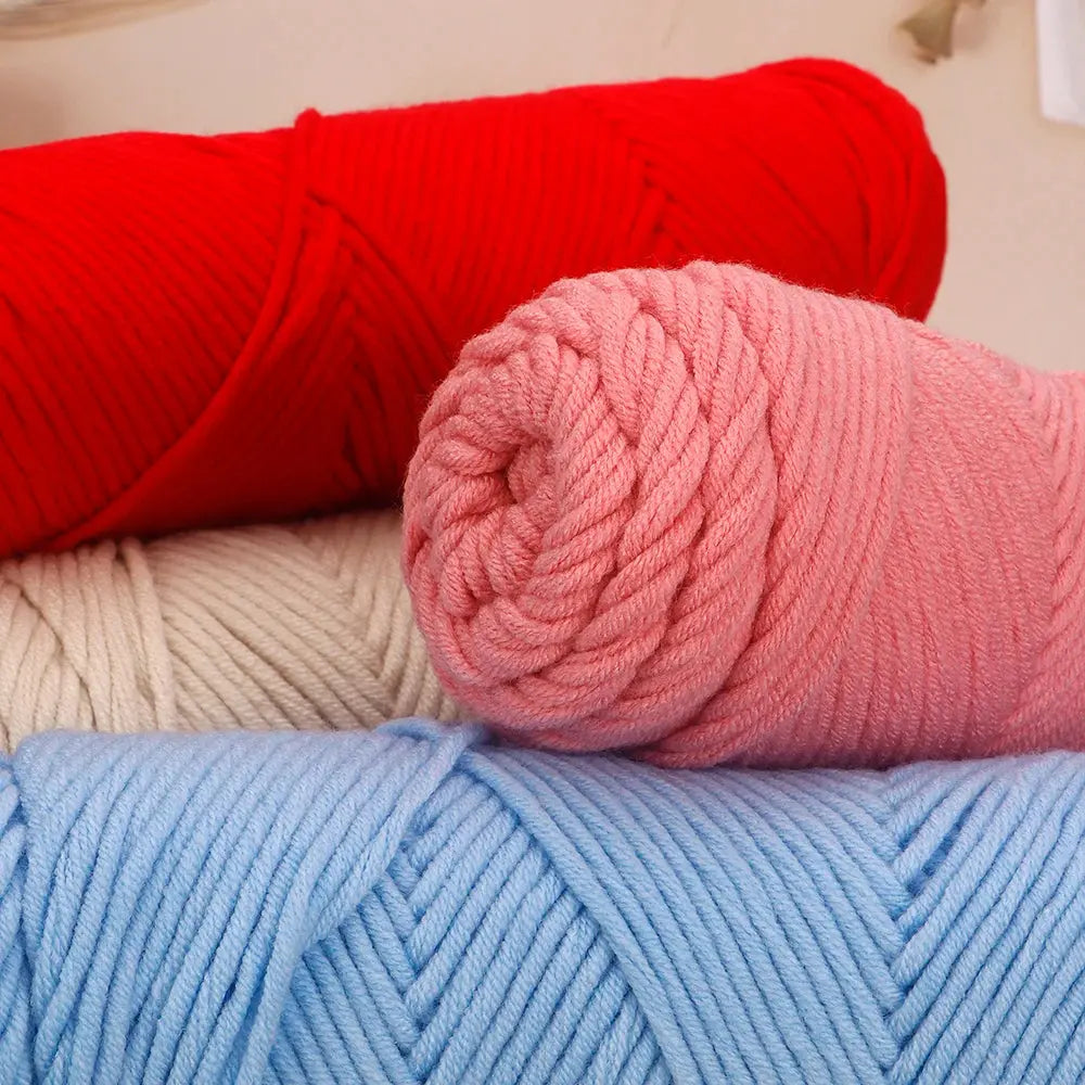 5 Pcs Cotton Select Yarn 17.63oz/500g, Light Worsted Thick Yarn For Knitting Baby Wool Crochet Scarfcoat Sweater Weave Thread Coudre&créer