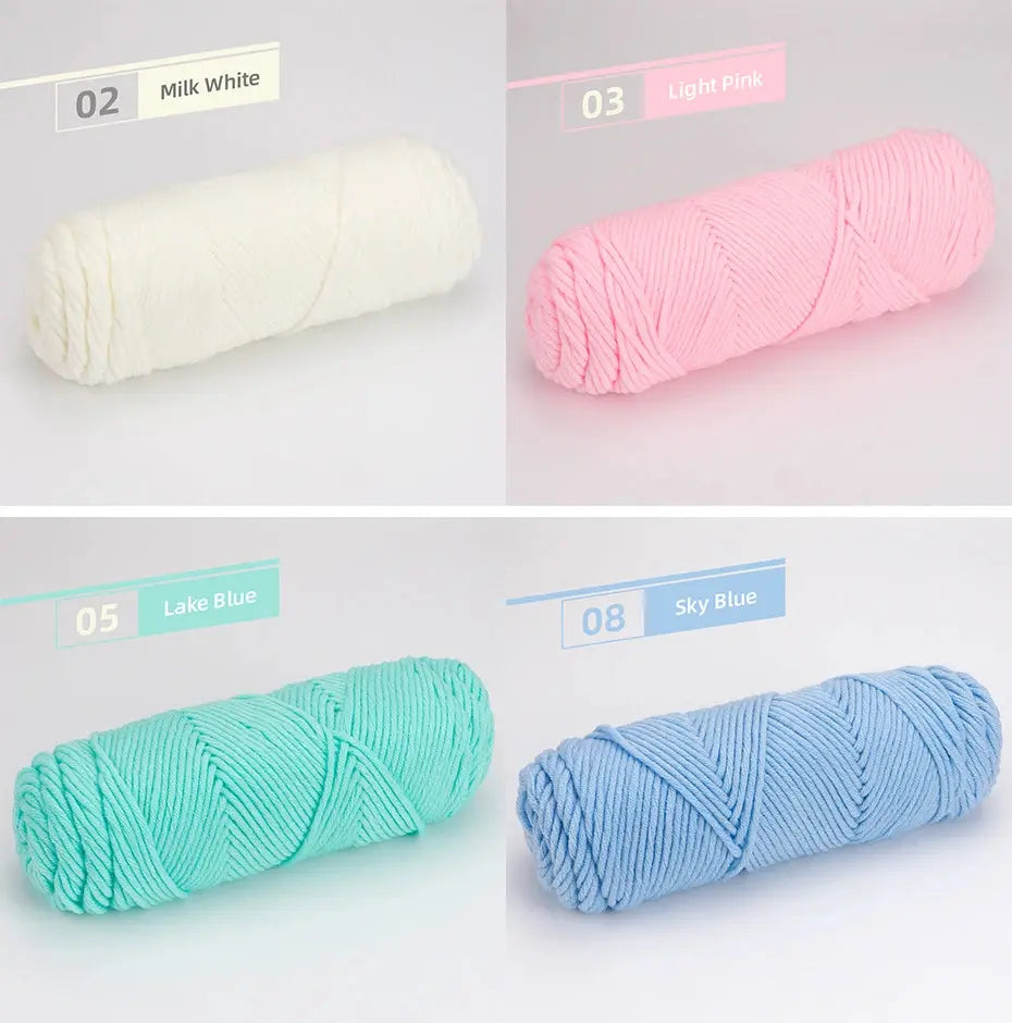 5 Pcs Cotton Select Yarn 17.63oz/500g, Light Worsted Thick Yarn For Knitting Baby Wool Crochet Scarfcoat Sweater Weave Thread Coudre&créer