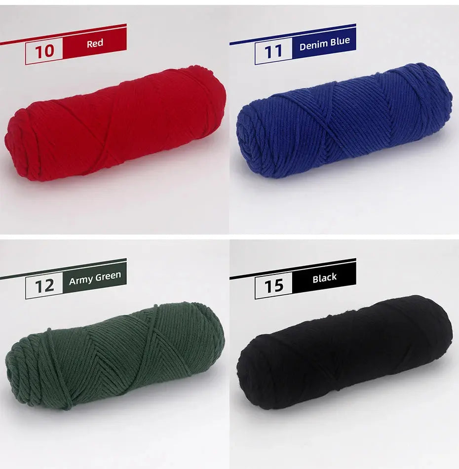 5 Pcs Cotton Select Yarn 17.63oz/500g, Light Worsted Thick Yarn For Knitting Baby Wool Crochet Scarfcoat Sweater Weave Thread Coudre&créer