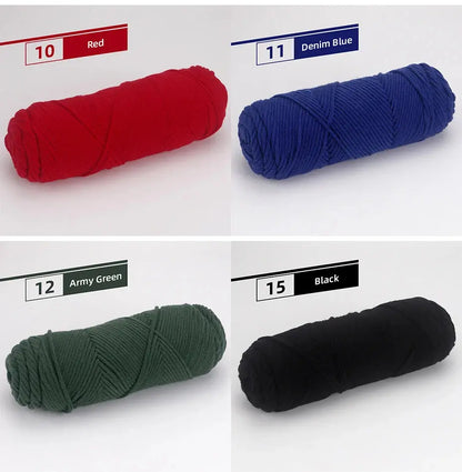 5 Pcs Cotton Select Yarn 17.63oz/500g, Light Worsted Thick Yarn For Knitting Baby Wool Crochet Scarfcoat Sweater Weave Thread Coudre&créer