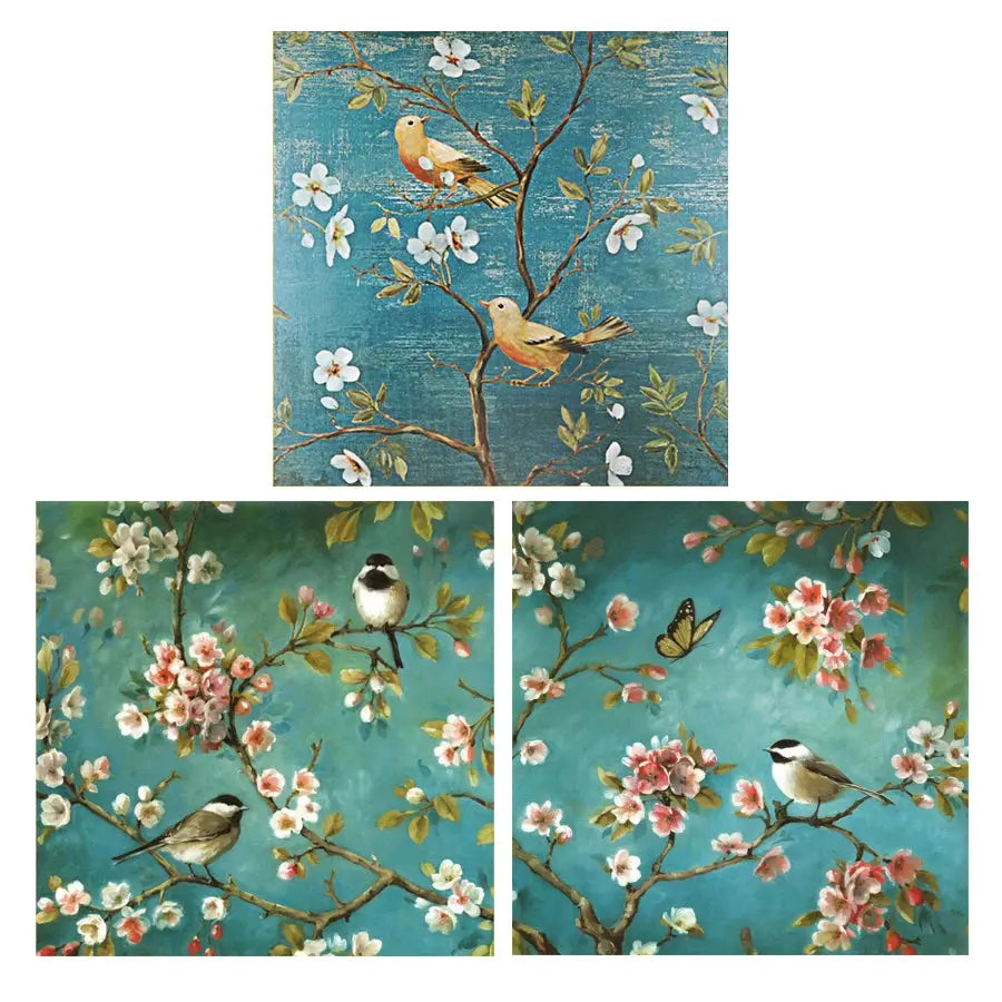 Flowers And Birds Cross Stitch DIY Embroidery Set 11CT 9CT Garden Series Printed Handmade Needlework Material Pack Cotton Thread Coudre&créer