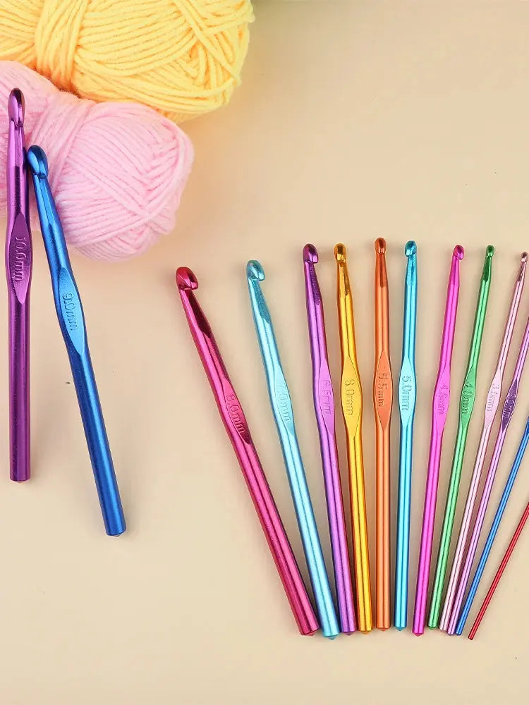 KRABALL Knitting Crochet Hook Set Home Use Sewing Tool DIY Craft Crochet Knit Markers Needles Tools Weaving Accessories With Bag Coudre&créer