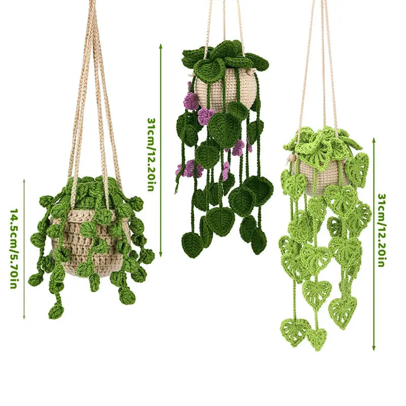 Kit de Crochet Plantes Tombantes | Créez Vos Plantes Suspendues Coudre&créer