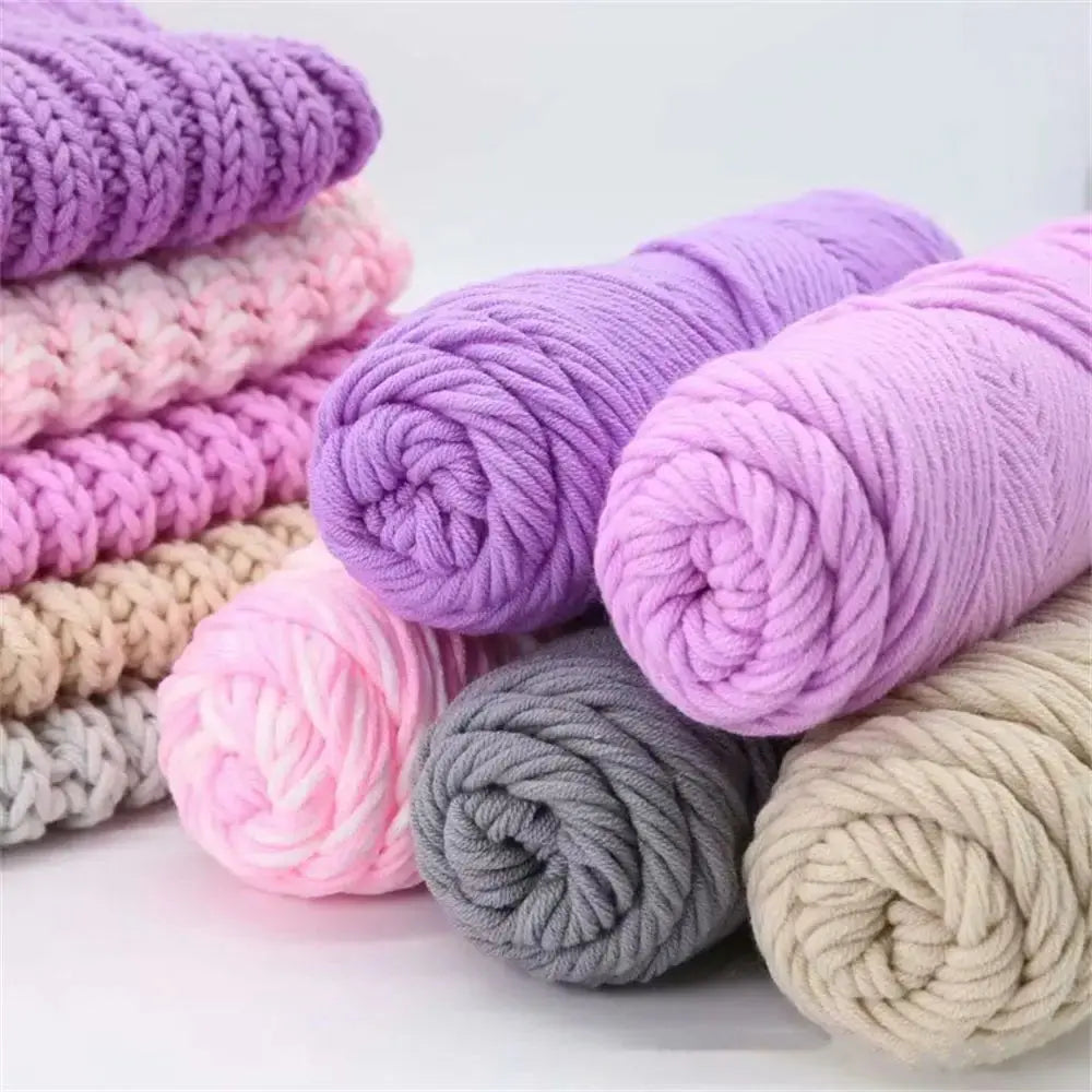 Lover Scarves Handmade Soft 100g DIY Knitting Chunky Crochet 8 Ply Thread Milk Cotton Yarn Woolen Yarn Coudre&créer