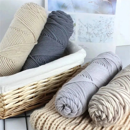 Lover Scarves Handmade Soft 100g DIY Knitting Chunky Crochet 8 Ply Thread Milk Cotton Yarn Woolen Yarn Coudre&créer