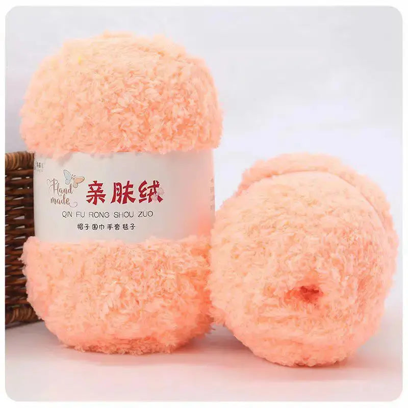 50g/Set Chenille Yarn Soft Thin Coral Velvet Towel Threads For Knitting Crochet Yarn Hand Knitting Crochet DIY Sweaters Dolls Coudre&créer